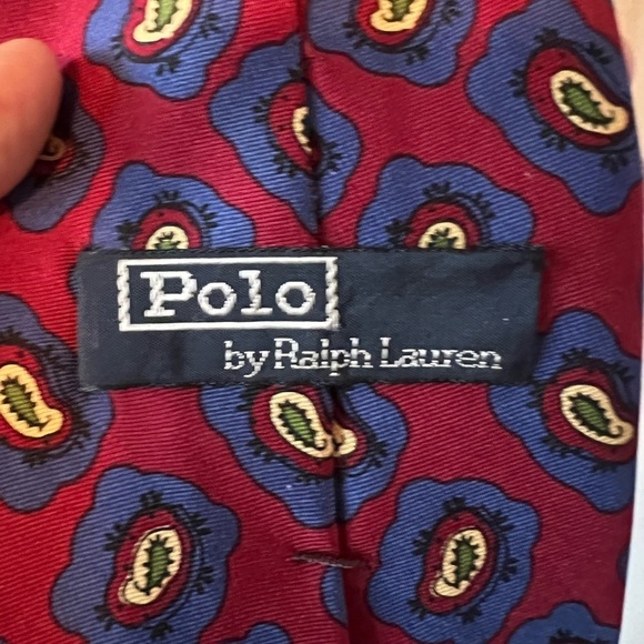 Polo By Ralph Lauren Men's Silk Tie 4"x58" *Small Flaw* - Picture 3 of 9